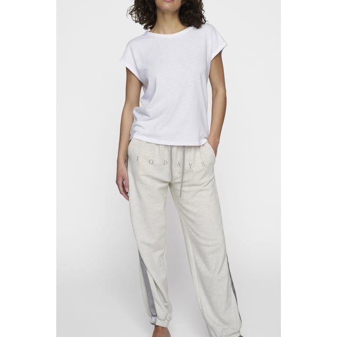 10DAYS Bar Jogger Vintage Light Grey Melee Größe: M | Jogginghosen Outlet | Damen | Grau