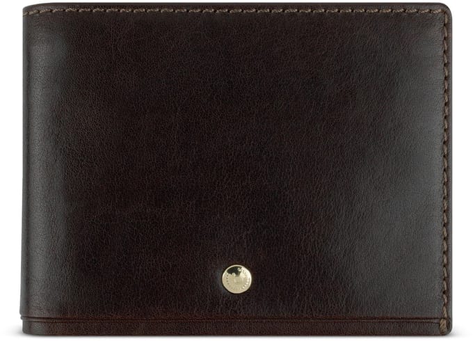 bugatti portemonnee Neaples Wallet With Flap Brown donkerbruin