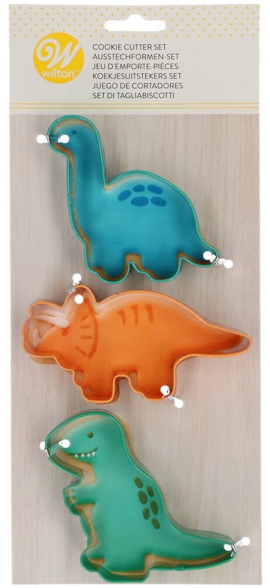 Wilton Uitsteekvormpjes - Dinosaurus - Set/2 - Koekvormpjes