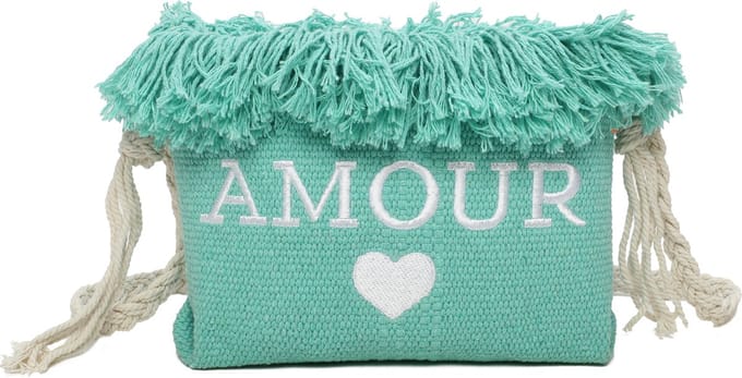 Ines Delaure - crossbodytas - amour - muntgroen