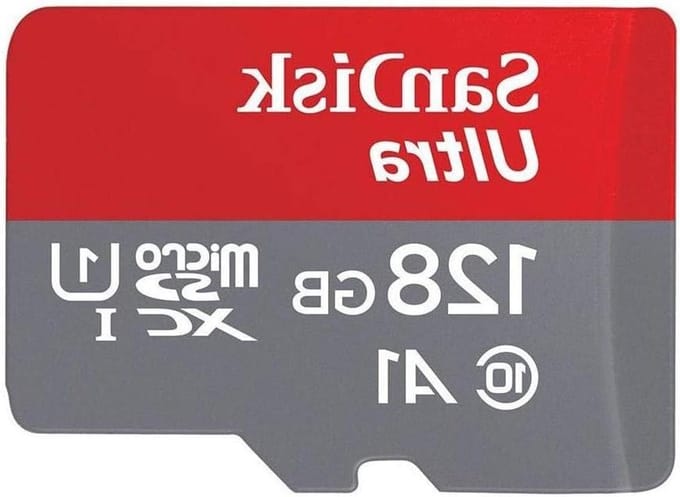 Geheugenkaart - Micro SDXC - Opslag Uitbreiden - Volledig Waterdicht - 128 GB - Grijs Rood