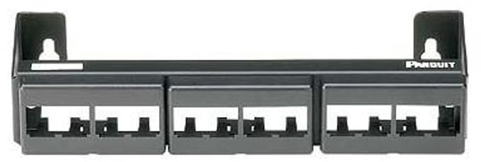 Panduit front-/patchpan. leeg kast/lessenr, kunststof, zwart, voor conn typ CJ