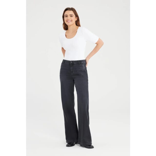 Cup of Joe Maxine wide leg jeans black vt