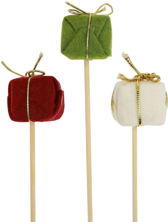 Bloemplug Kerst Kerstpakket 2,5cm 15 st, 15 Stück