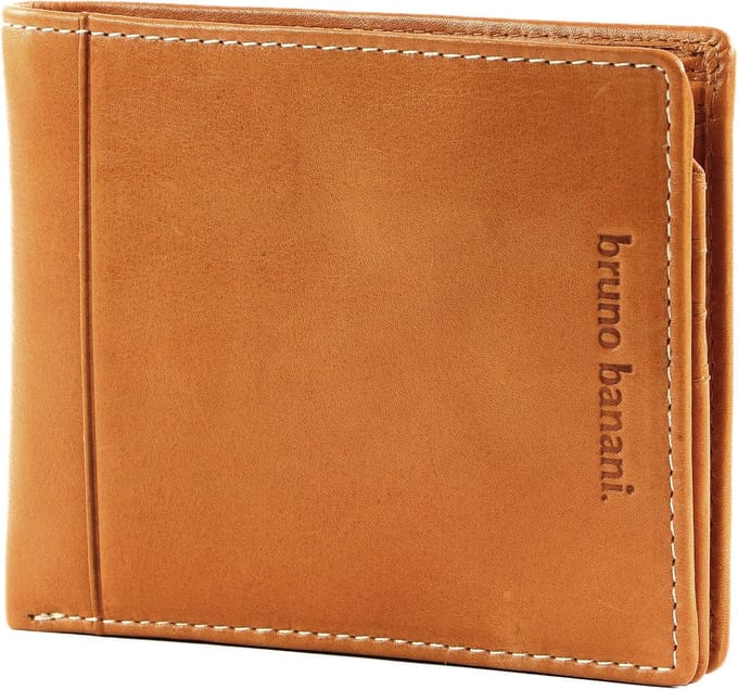 bruno banani Leren Portemonnee Wallet Cognac Lichtbruin