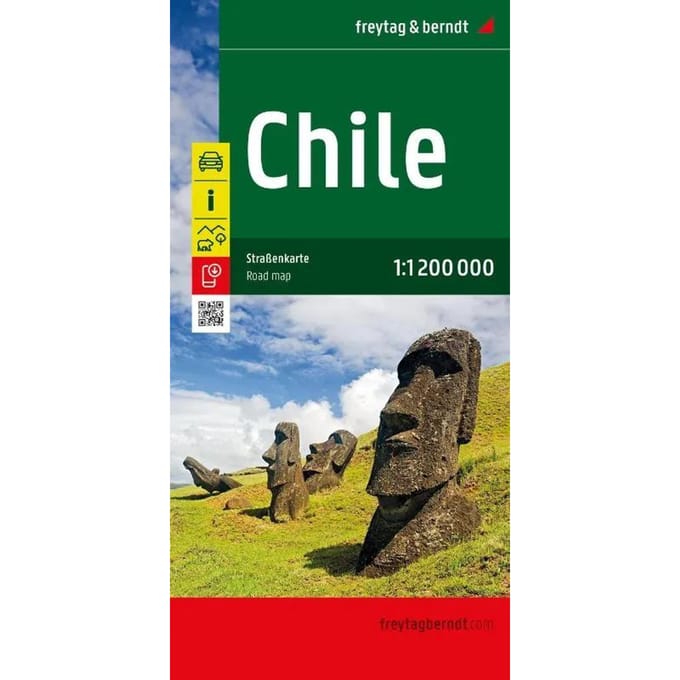 Chile Road Map 1:1,200,000 Scale - Freytag & Berndt Auto + Freizeitkarten