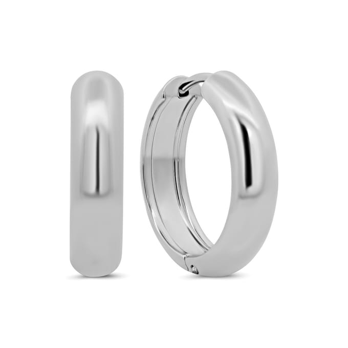 8CE-70650 – CO88 Collection – Oorringen Hoop 21mm – Zilverkleurig