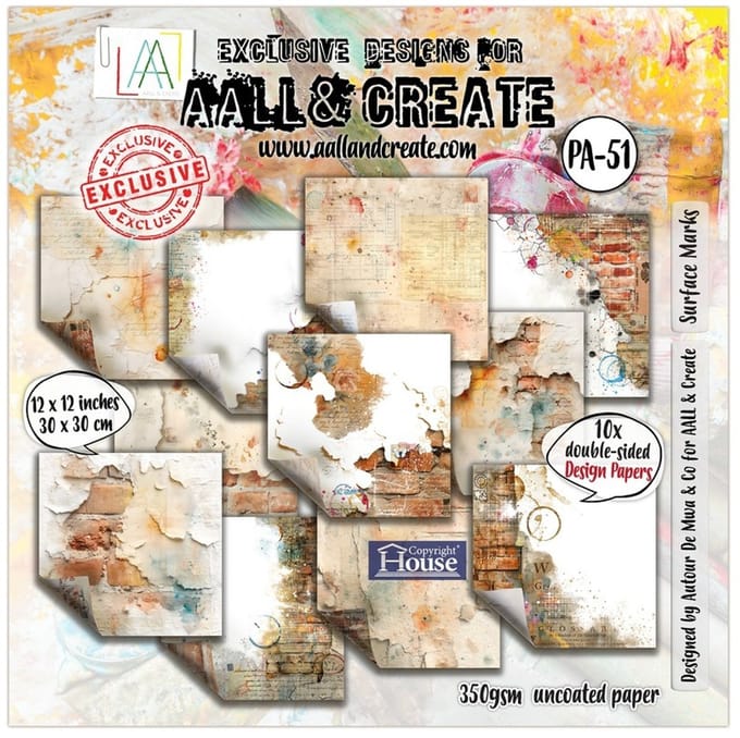 Aall & Create Design Paper 30 x 30 cm - Surface marks