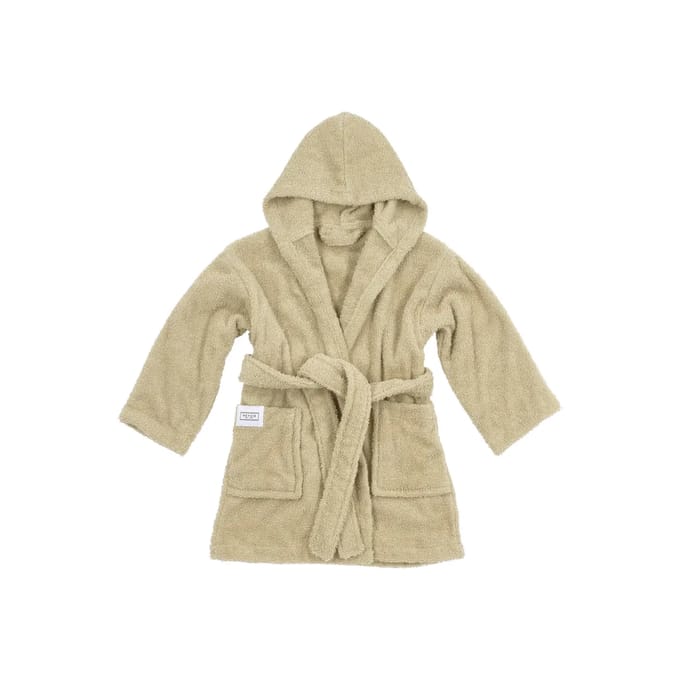 Meyco Baby Uni badjas - badstof - sand - 86/92