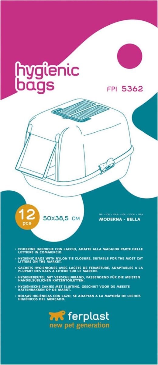 Ferplast Kattenbakzak Fpi 5362 Bella 12 stuks