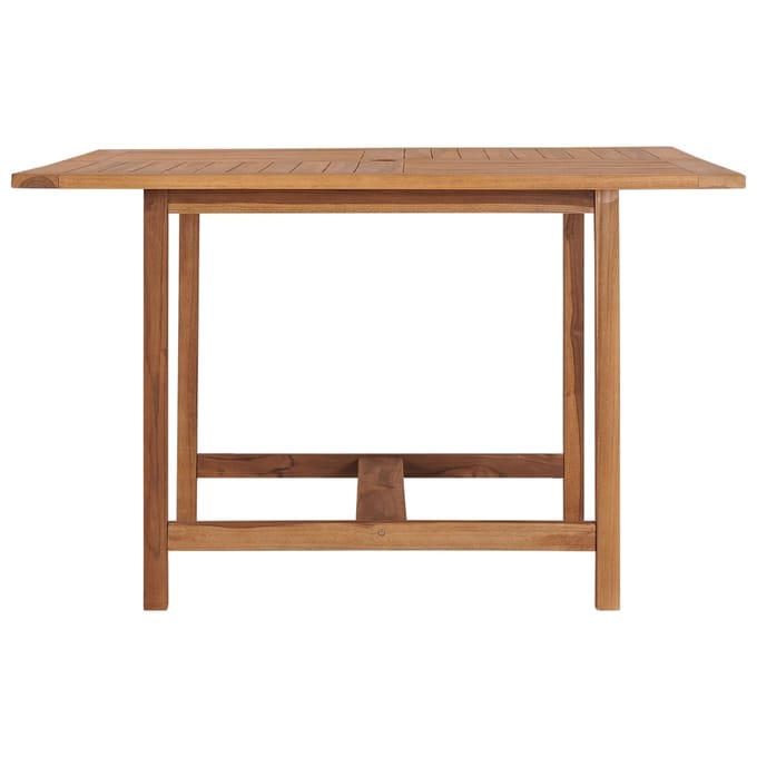 vidaXL - Tuintafel - 110x110x75 - cm - massief - teakhout