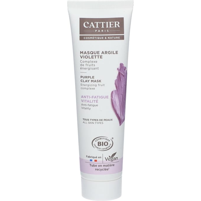 Cattier Biologisch Violet Kleimasker Alle Huidtypen 100 ml