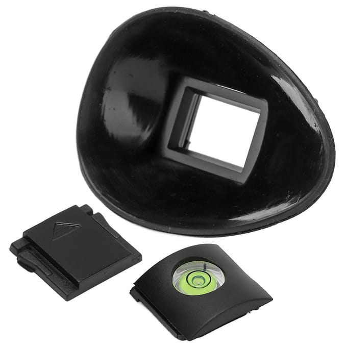 Camera Oculair Oogschelp Zoeker Beschermer voor EOS 760D 750D Camera met Flitsschoen Afdekking black