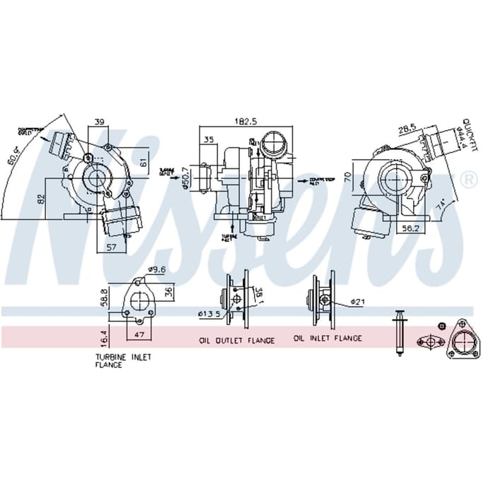 Supercharger, drukvulling NISSENS 93411