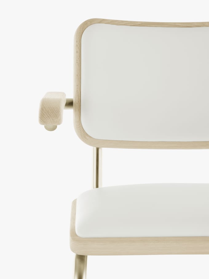 Thonet JS. THONET van Jil Sander S 64 P Nordic sledestoel - ThonetNordic3AlabasterWhite