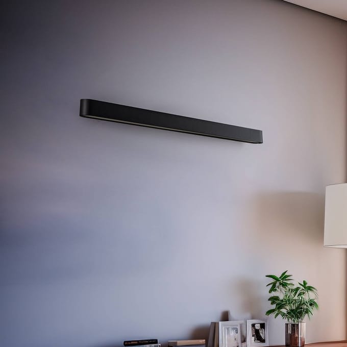 Nowodvorski Lighting Wandlamp Soft, breedte 90 cm, grafiet, aluminium, G13
