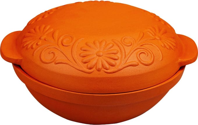 Romeinse pot rond 4 liter  - Aardewerk ovenschaal