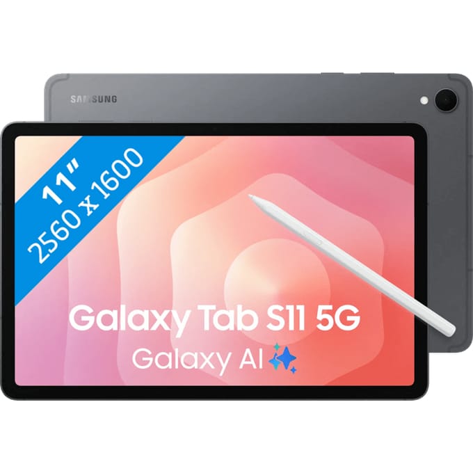 Samsung Galaxy Tab S11 11 inch 128GB Wifi + 5G Grijs