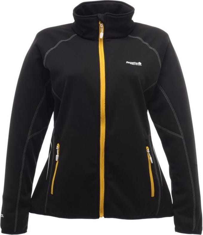 Regatta Dames Lucea Softshell Zwart Maat UK18 EU44