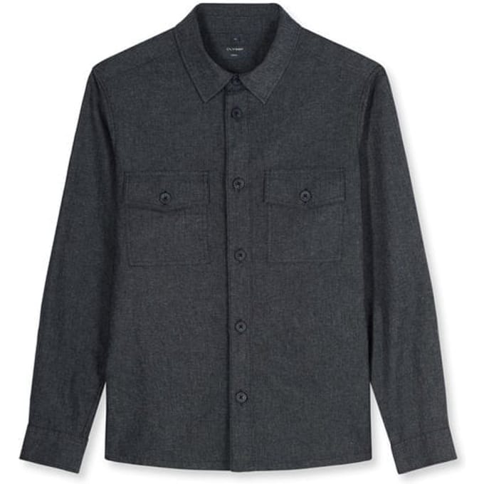 OLYMP Casual Overhemd, Overshirt, Kent, Marineblauw