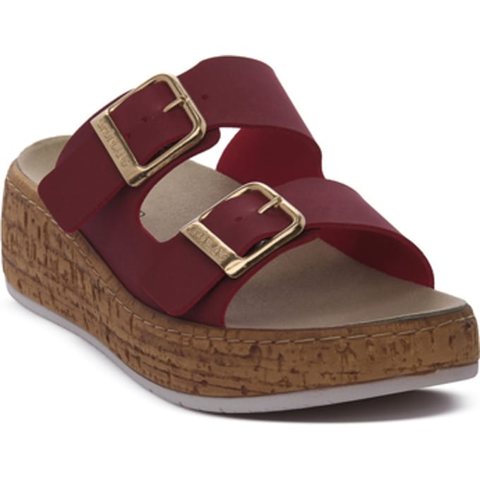 Sandalen met sleehak Grunland CE0293RUBINO