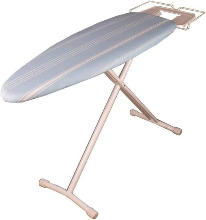 Inklapbare Strijktafel - Staal - 124 x 40 cm - Hoogte 94 cm - Met Plank - IJzer - Stoomstrijkijzer