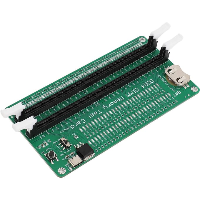 DDR4 Geheugentester Desktopcomputer DDR4 Testkaart Slot Diagnostische Analyzer Testkaart voor Desktopcomputer black