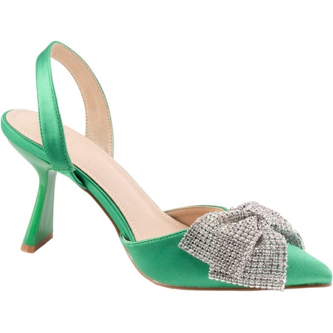 Twenty Four Haitch Schoenen met groene hak