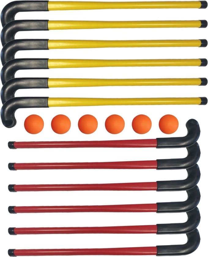 Hockeyset Indoor 90cm, Kunststof, Rubber