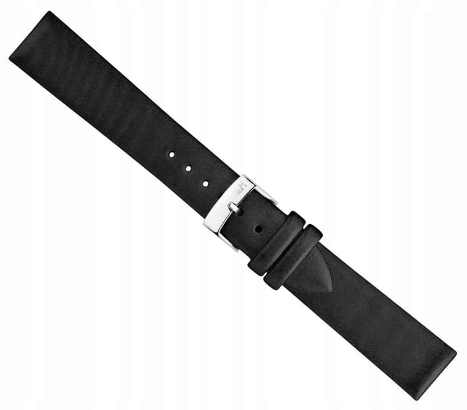 Morellato Satin Soft leren horlogeband 14mm Zwart