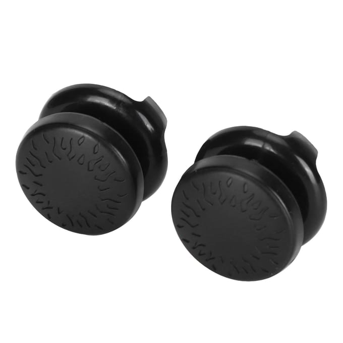 2 Stuks Thumbstick Zachte Siliconen Cover Grip Stick Joystick Controller Gamepad Toetskapje voor PS5Zwart rood
