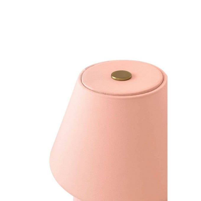 Globen Lighting IRIS accu-tafellamp, rosé, hoogte 23 cm, G4