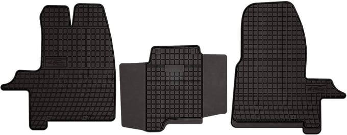 Wielganizator SolidPRO - Rubber Automatten - Ford Transit Custom 2012-2021 - Zwart - Op maat gemaakt