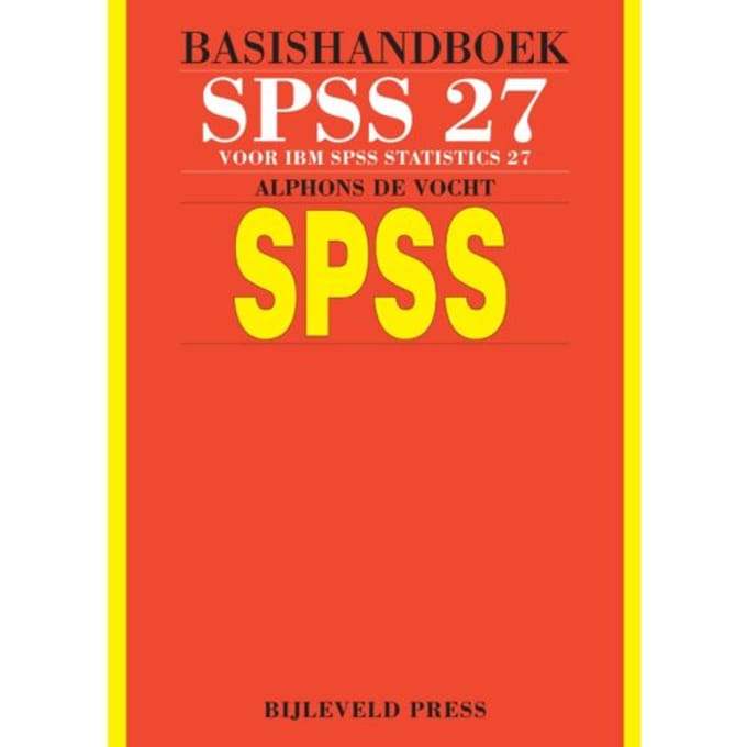 Basishandboek Spss 27 - Alphons de Vocht