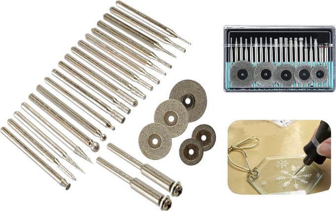 PD® - Frezenset 25 delig - Frezen accesoires - Frees set - Multislijper - Diamantvijl set