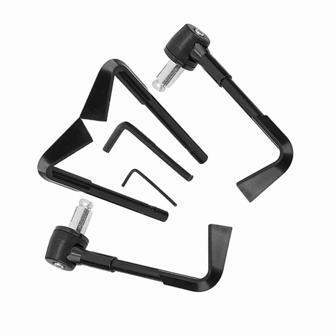 CNC Motorfiets Handvatbeschermer Remhendels Beschermkap Motorfietsbeschermer Stuur(Zwart) gray