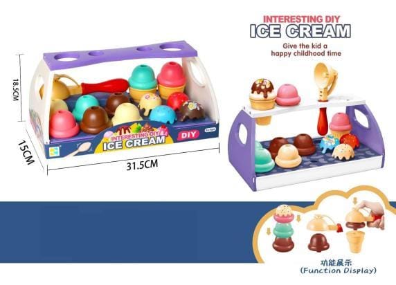 Ice Cream draagtray 16dlg met ijsjes