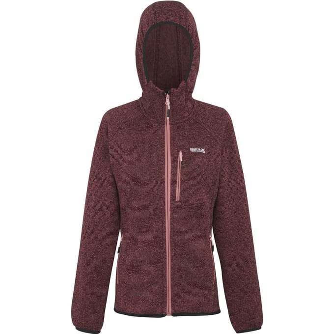 Regatta Dames Newhill Gevoerde Hoodie (Stofroze)