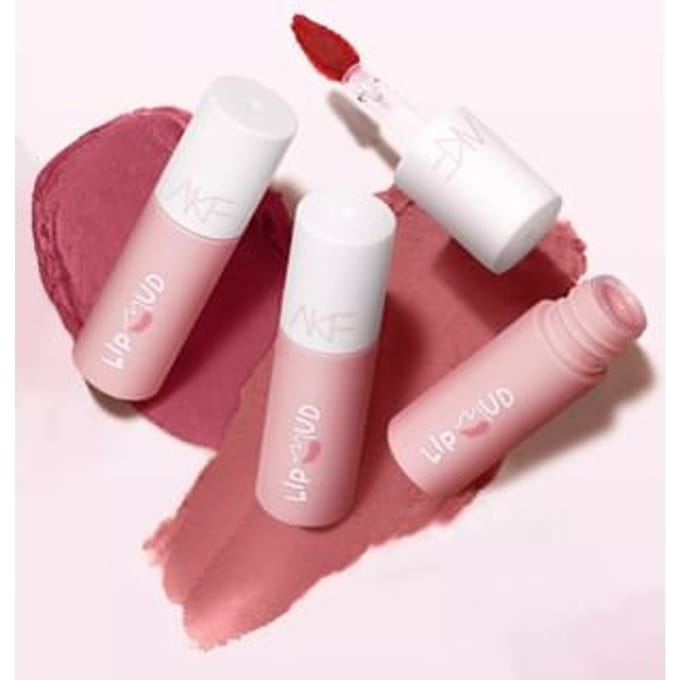AKF - Velvet Lip Mud - 4 Colors (M01-M06) M04# Rock Sugar Persimmon - 3g