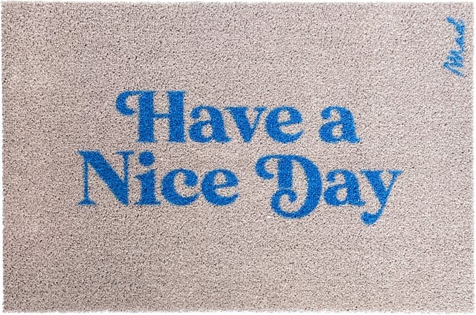 Mad About Mats - Willie - deurmat - have a nice day - schoonloop/scraper - wasbaar - 50x75cm