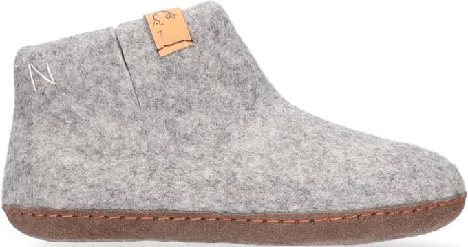 Luna Kinder Pantoffels Wolvilt Grijs