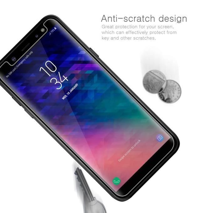 Schermbeschermer - IVENCASE - Samsung Galaxy A6 2018 - Gehard Glas - Ultradun 0.26MM - Onbreekbaar