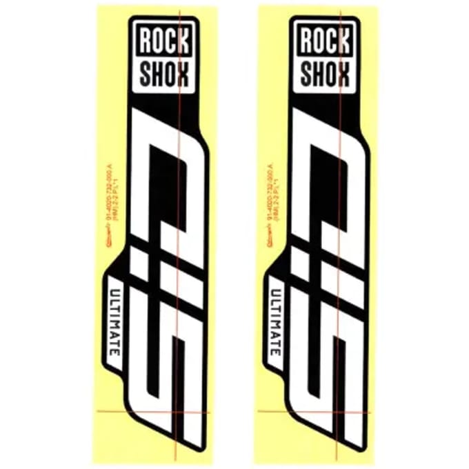 Fietsvork Sticker Kit Rockshox ULtimate 29 Gloss