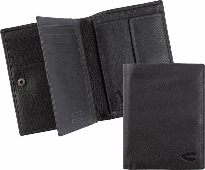 camel active Melbourne RV Portemonnee Leer 10,5 cm - Jongens - Staand formaat - schwarz