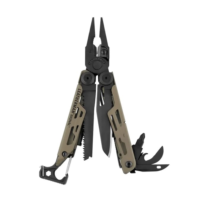 Leatherman Signal Coyote Tan – Robuuste Outdoor Multitool Met Militaire Uitstraling