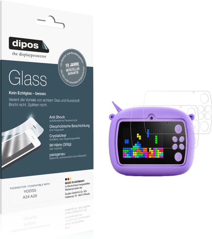 dipos – 2x Pantserfolie geschikt voor YOZISS A24 A20 | 9H Screenprotector