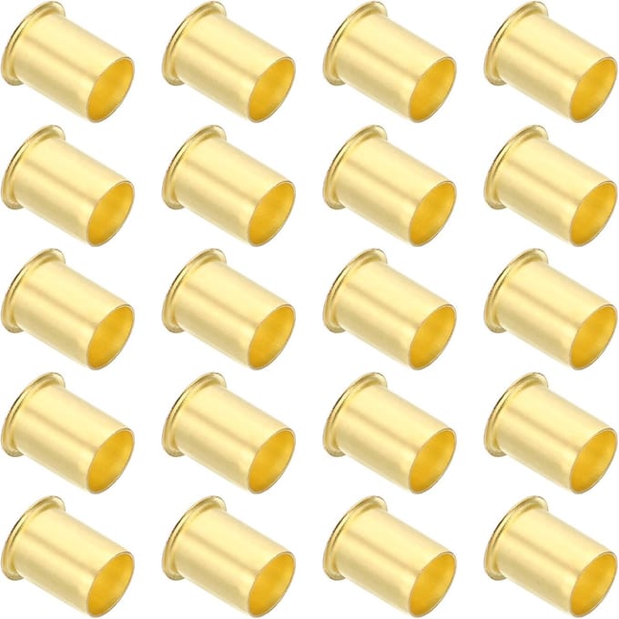 Brass Compression Insert - 20 Pack - 14mm OD x 11mm ID - Tube Insert en Support Compression Fitting Assortment Kit voor Water en Olie Trachea