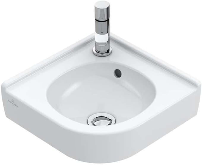 Hoekfontein - Wastafel - Badkamer - Keramiek - 32x32x8.5 cm - Wit