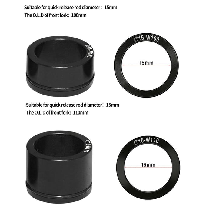 Fietsvorkbevestiging Quick Release Steekasdragers Voorvorkblok Autodakdragerdragers zwart