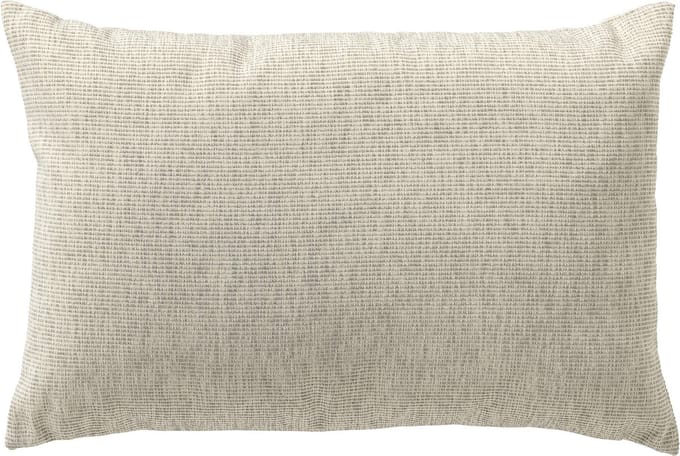 Dutch Decor KAI - buitenkussen 40x60 cm - waterafstotend en uv-bestendig - Ash - grijs